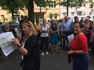 Historischer Spaziergang durch Wilmersdorf mit Franziska Becker und der SPD Wilmersdorf-Nord