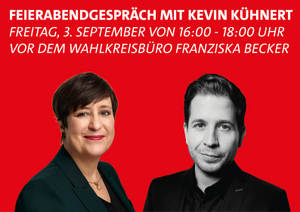 Franziska Becker und Kevin Kühnert