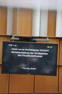 Parlament beschließt Haushaltsgesetz für Berlin mit dem Zweijahreshaushalt 2022/ 2023
