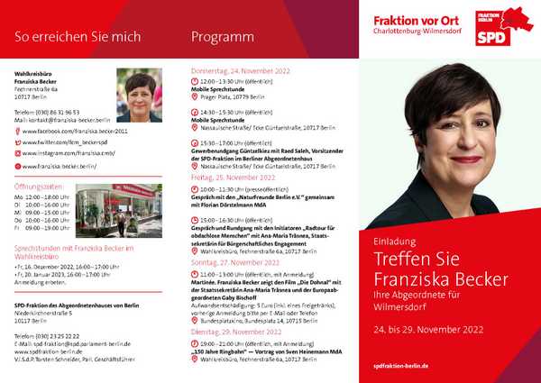 Programm und Zeitplan 24./25.11.2022