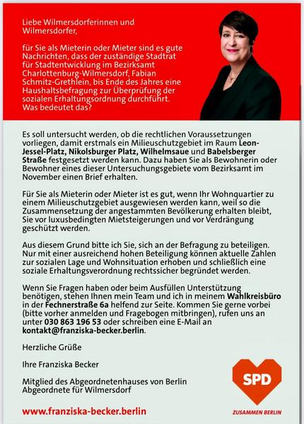 Milieuschutz für Wilmersdorf
