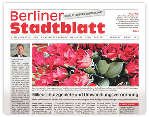 druckfrisch: März-Ausgabe des "Stadtblattes" 